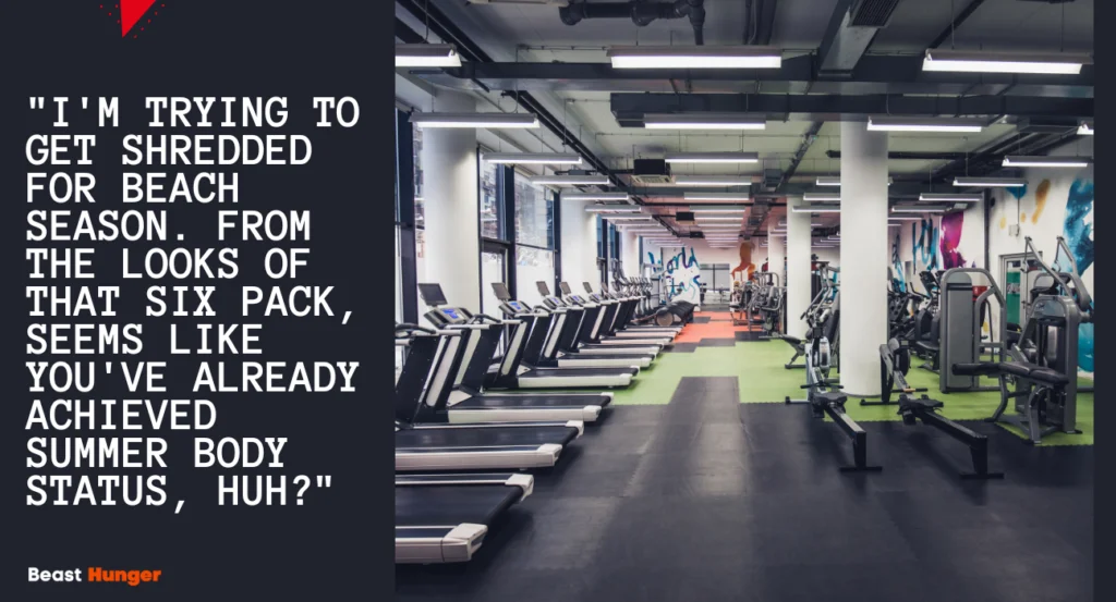 Charming  Gym Pick Up Lines