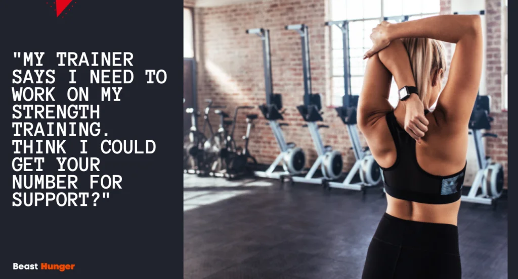 Playful  Gym Pick Up Lines